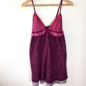 Free People Velvet Trimmed, Metallic Faerie Dress